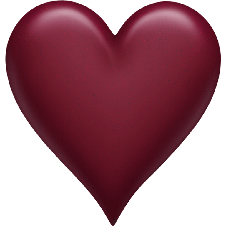 burgundy heart emoji