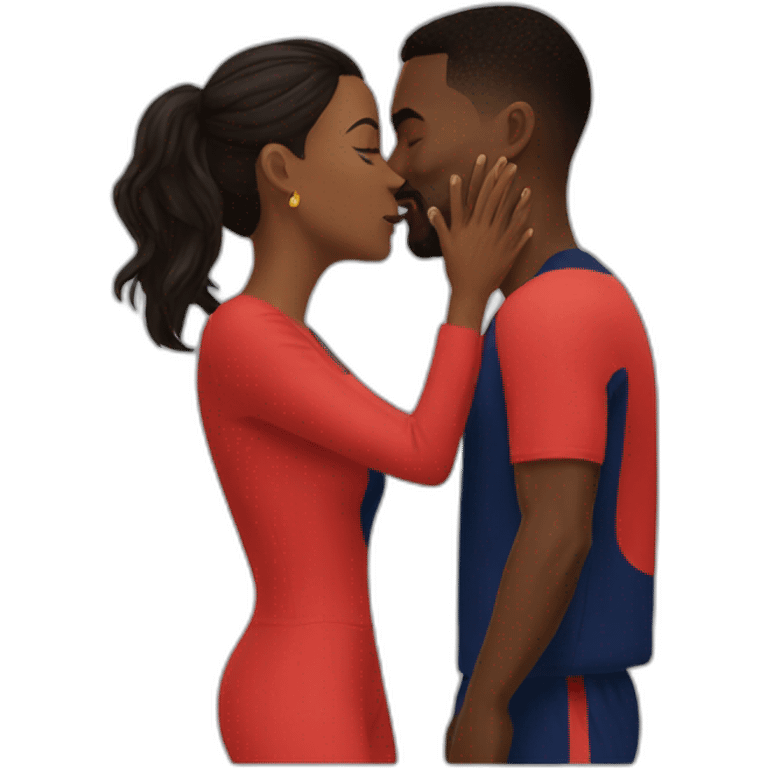 Semedo kiss his wife emoji