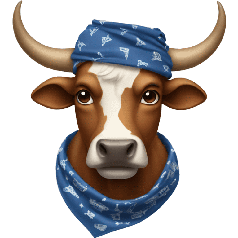 bull with bandana and horns emoji