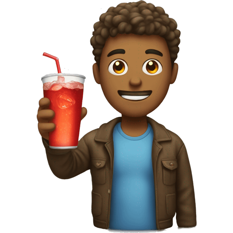 guy with soda emoji