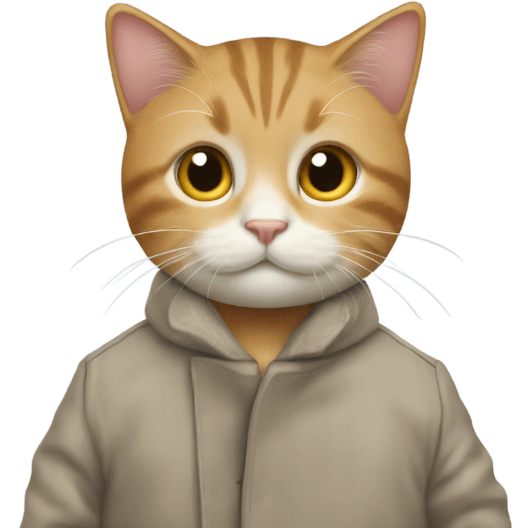 Cat as a coat ￼ emoji