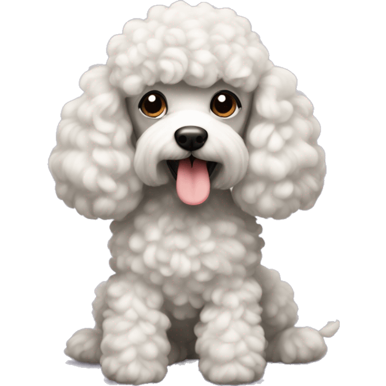 A competetive poodle emoji