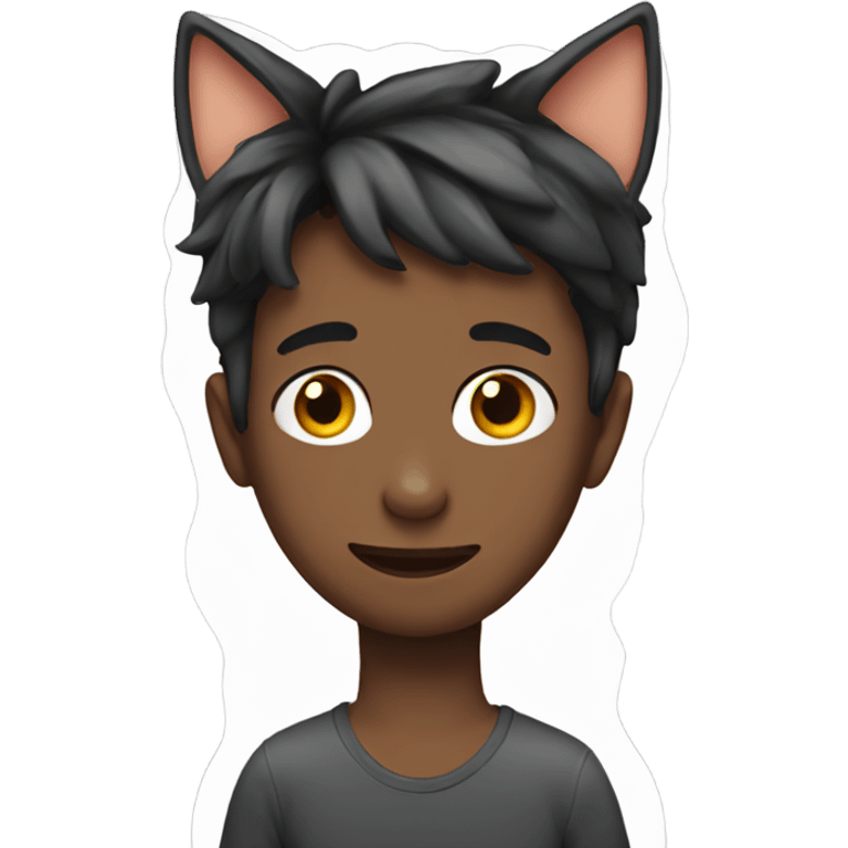 Boy with cat ears emoji