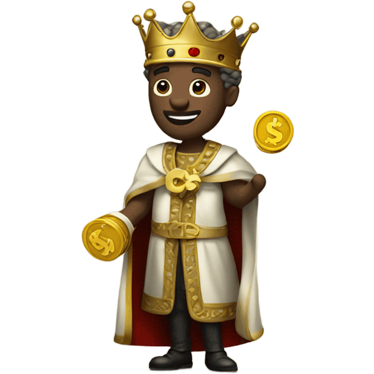 king with money in hand emoji