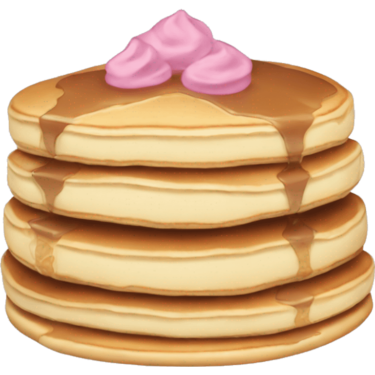 Pastel themed color of a pancake emoji