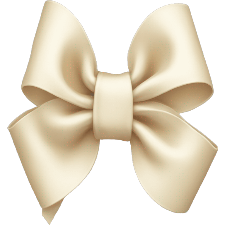 cream bow emoji