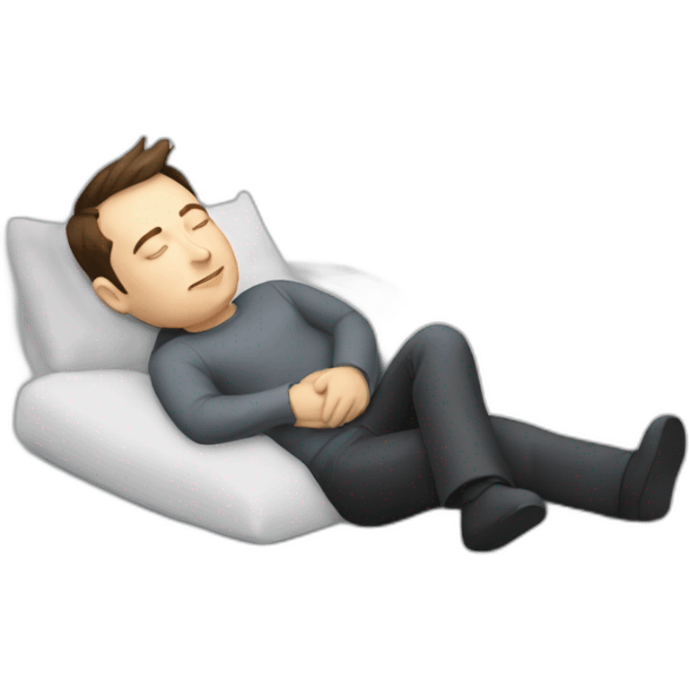 Elon Musk sleeping emoji