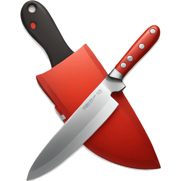 knife with red emoji