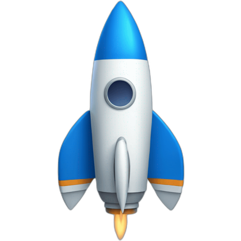 blue rocket emoji