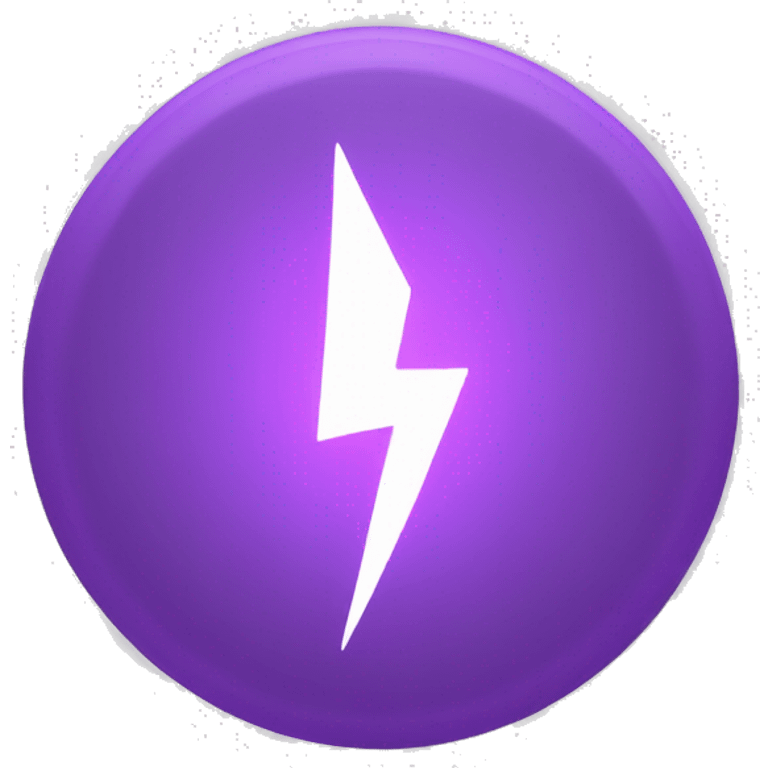 purple circle with white lines like lightning inside it emoji