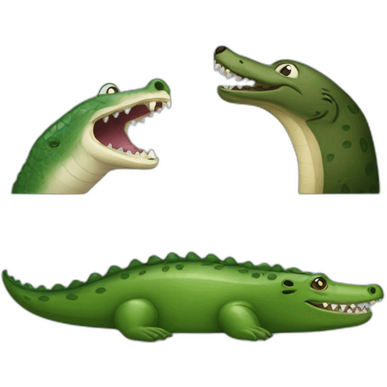 Seal Vs Crocodile emoji