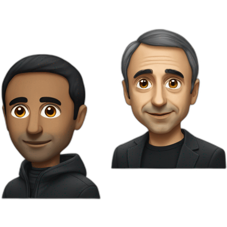 Éric Zemmour with a black person emoji