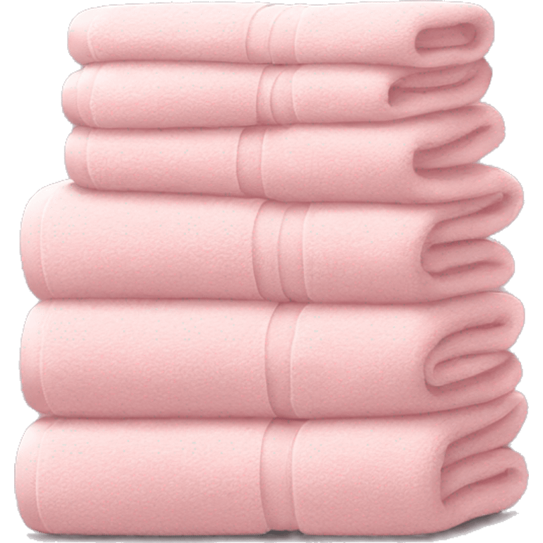 Light Pink folded towels  emoji