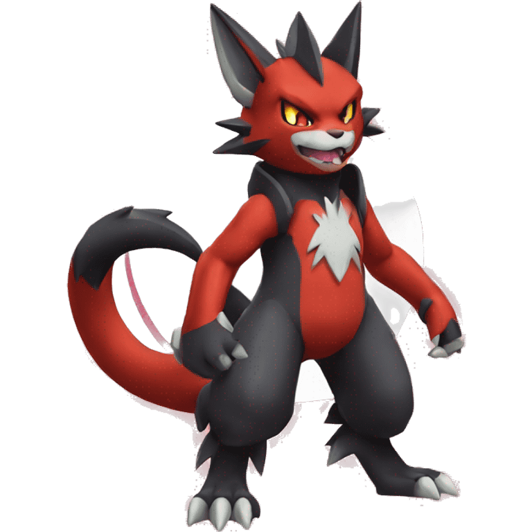 Edgy Guilmon-Torracat-Zoroark full body emoji