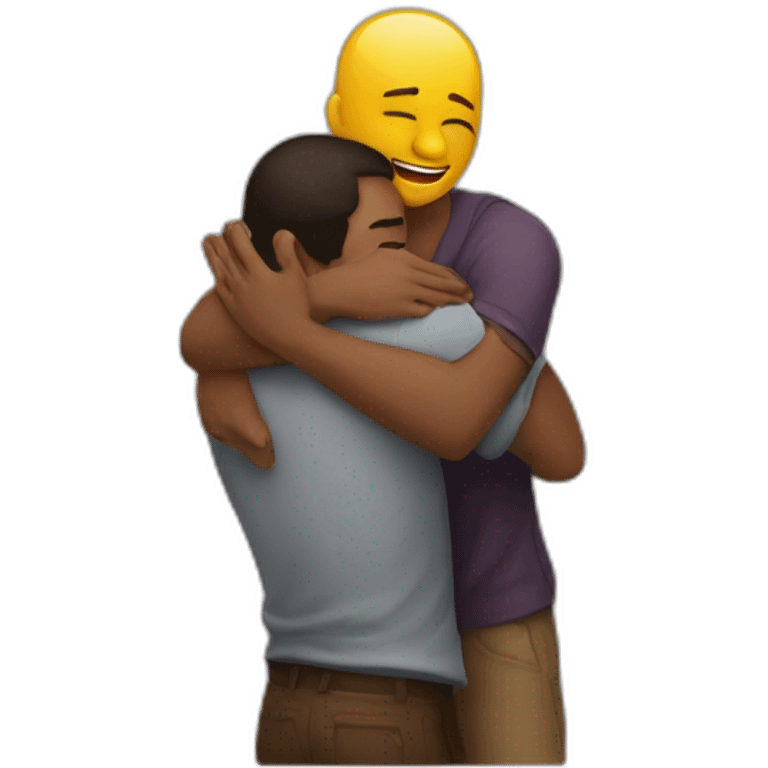 Hug love hetero emoji