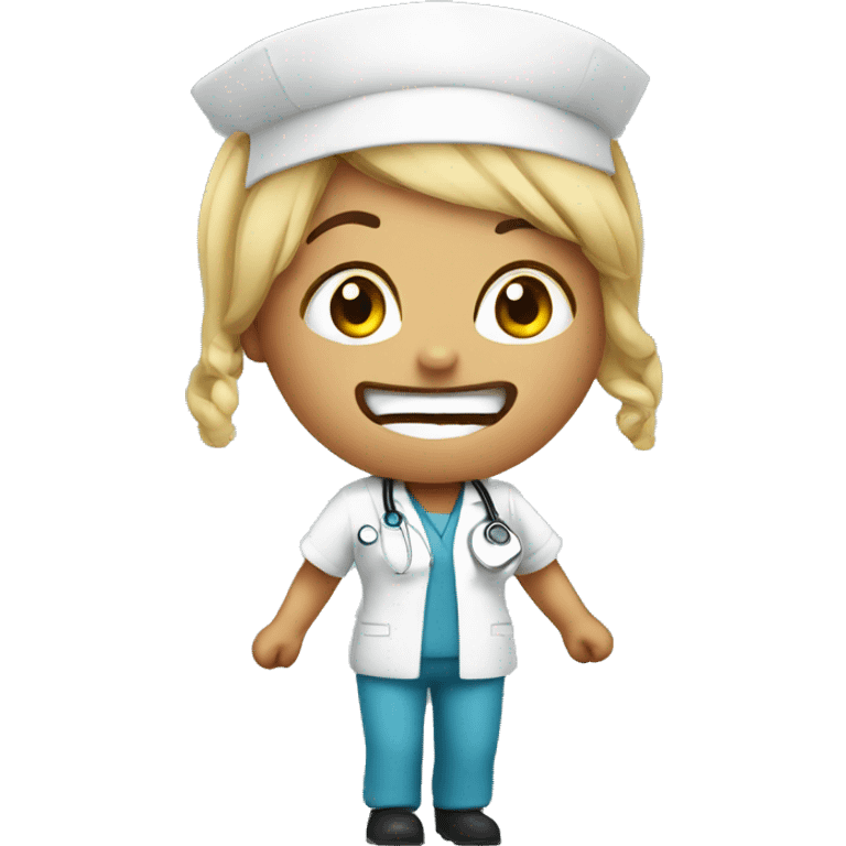 Nurse panicking emoji