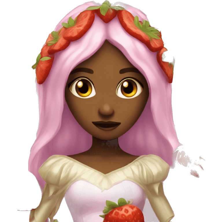 Strawberry vampire princess emoji