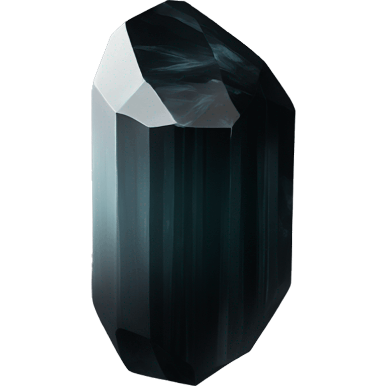 Black tourmaline crystal emoji