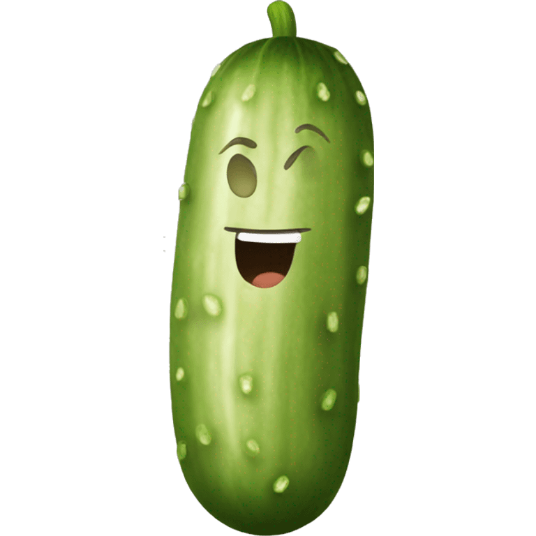 Brown cucumber emoji