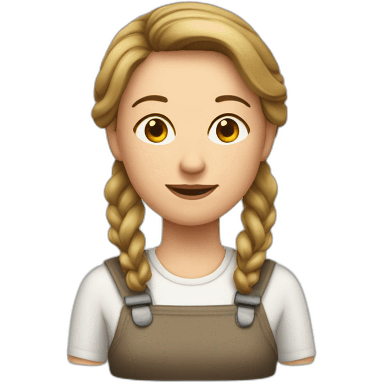 frau mit sichtbaren pfirsichen emoji