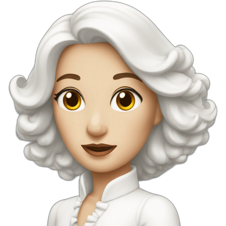 La dame blanche emoji