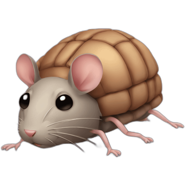 Rat mixed with a bed bug emoji