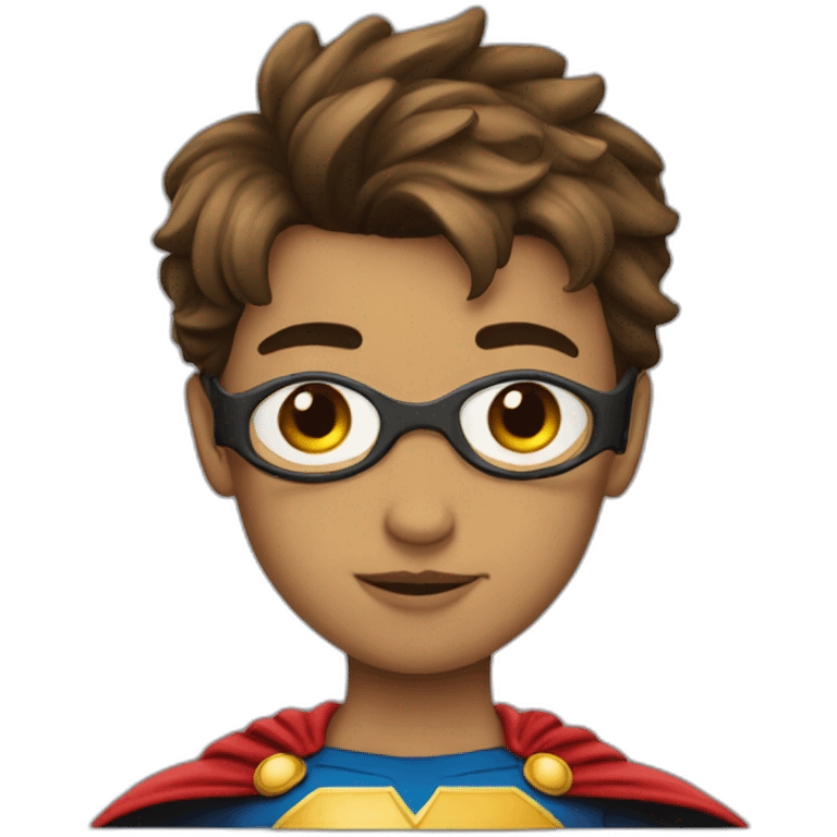 Super Hero kiss boy emoji