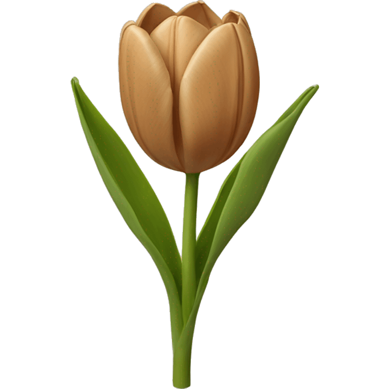 Light brown tulips emoji