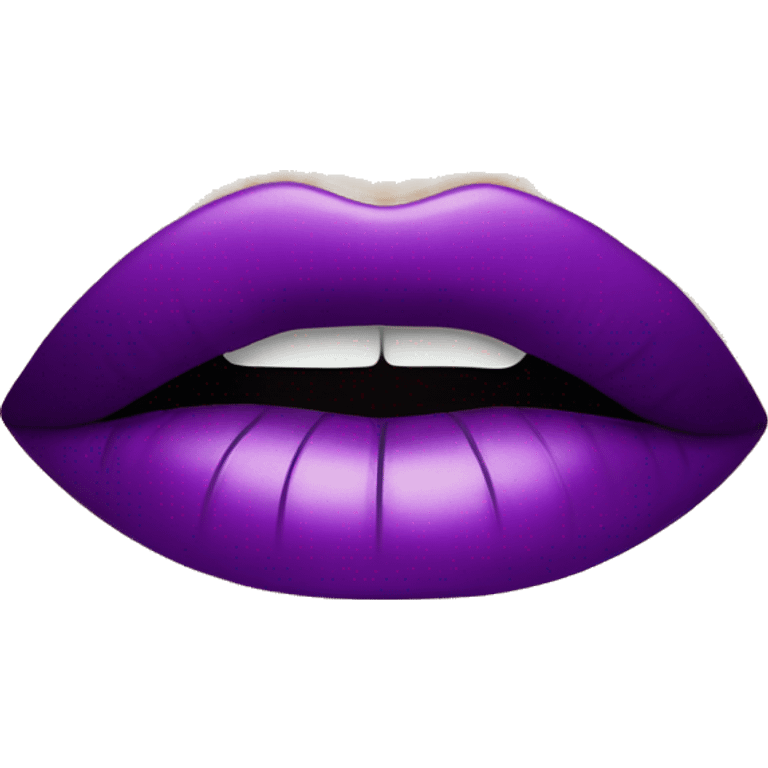 purple lip gloss emoji