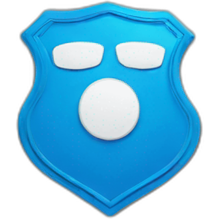 Badge bleu emoji