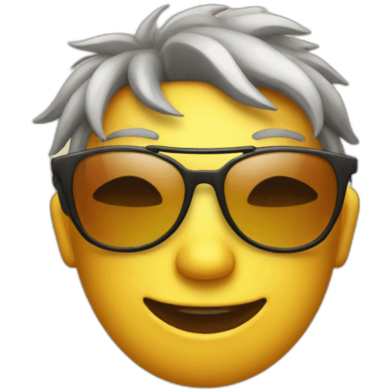 Sun-with-glasses emoji