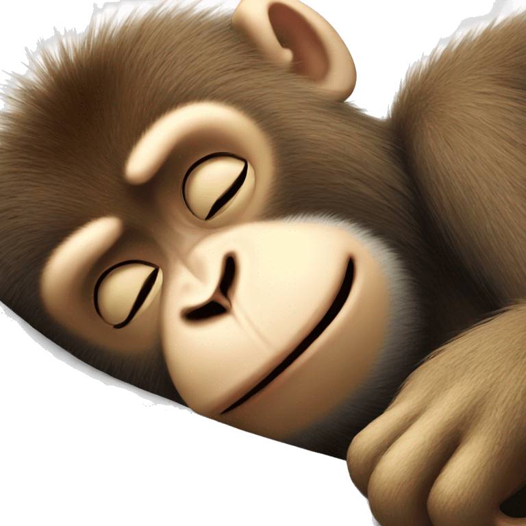 sleepy face monkey emoji