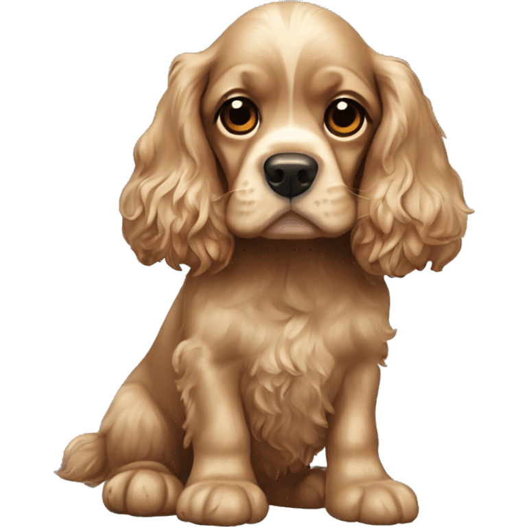 Cocker spaniel y lazo emoji