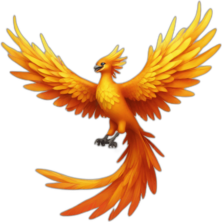 Glorious flying phoenix emoji