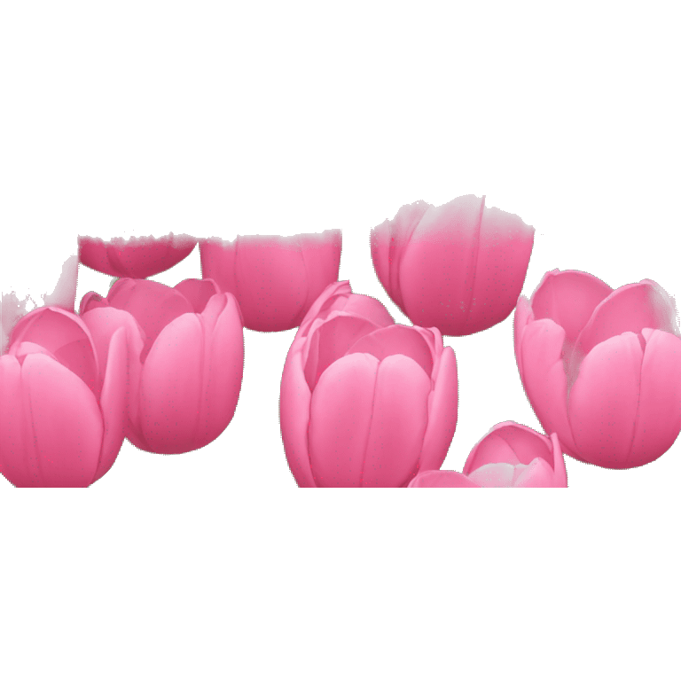 Pink tulips emoji