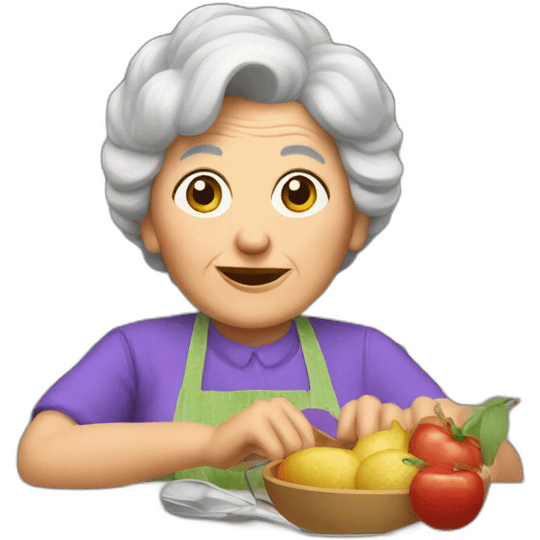 Granny's kitchen emoji