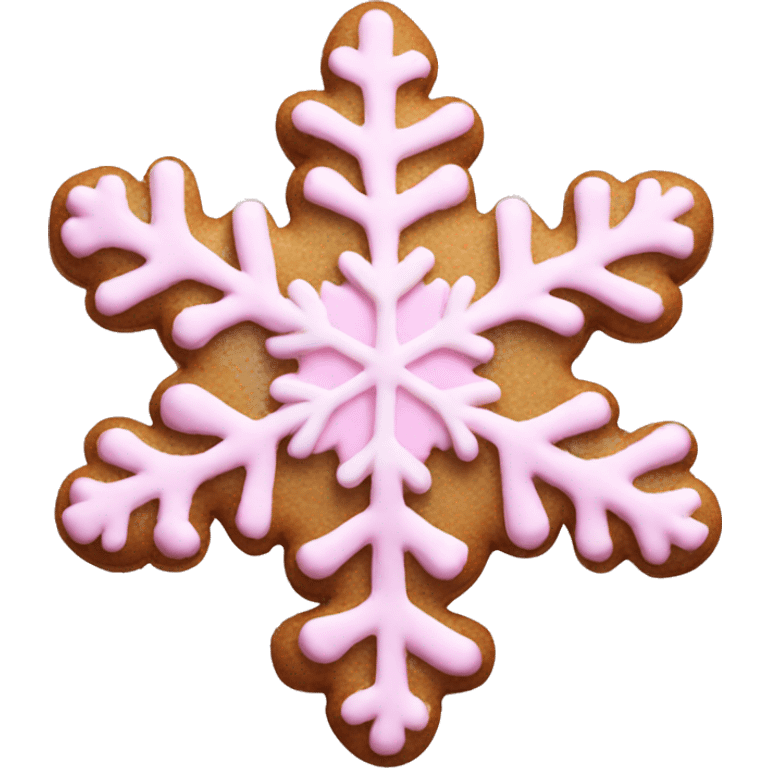 pink snowflake cookie  emoji