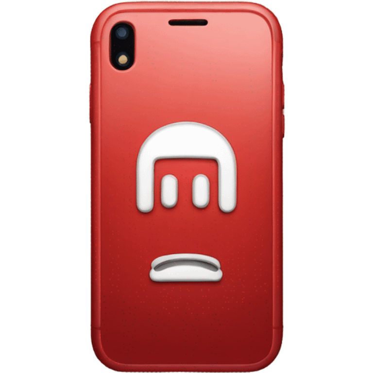 red iPhone emoji