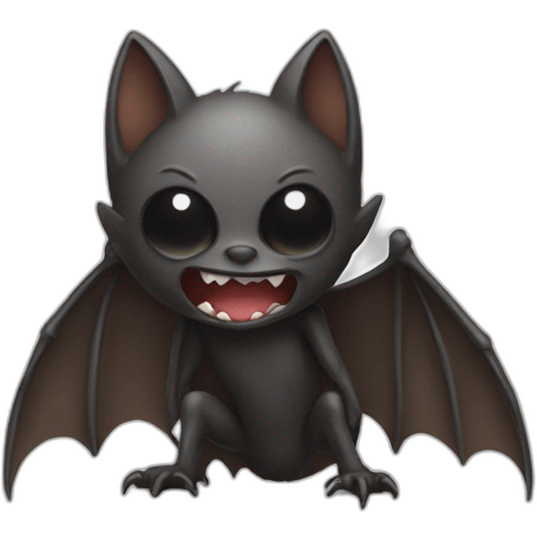 Bat taking a shit emoji