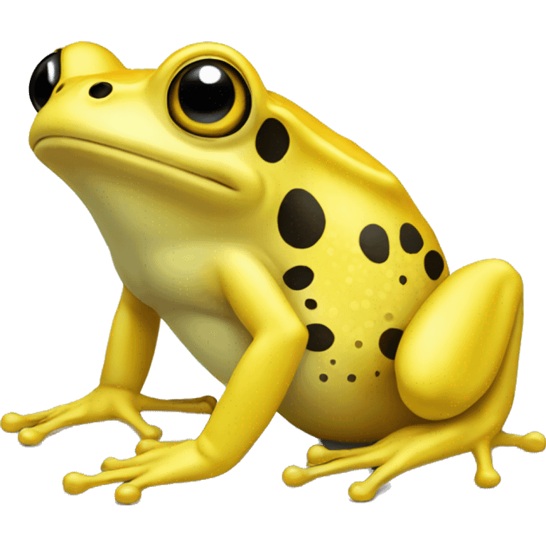 Yellow frog  emoji