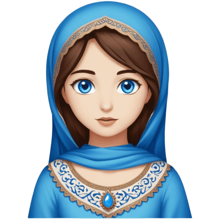 Turkish beautiful finish Konya girl blue eyes and brown hair emoji