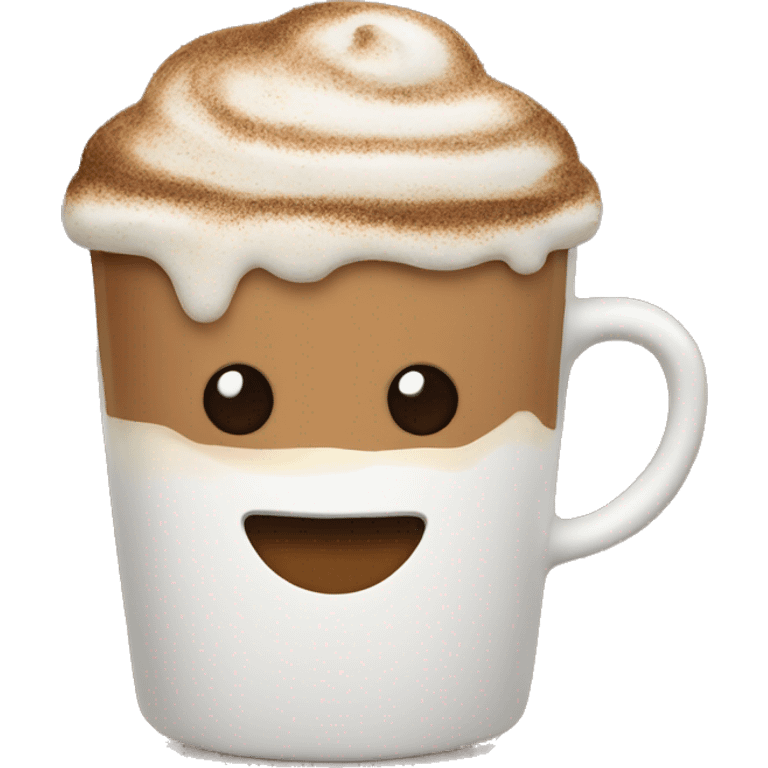 Christmas mocha latte  emoji