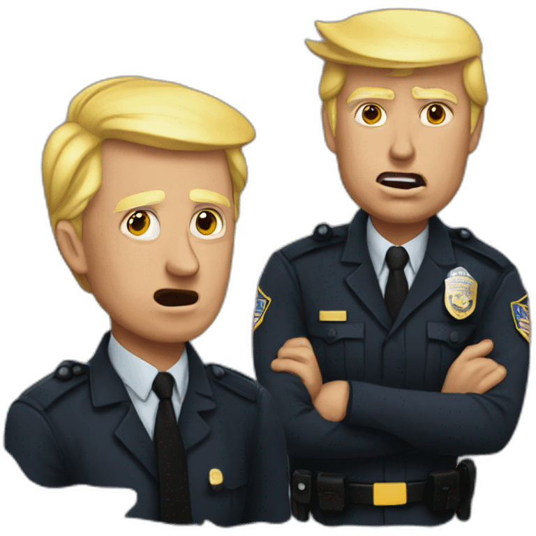 trump-getting-arrested emoji