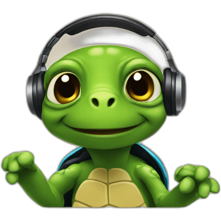 dj turtle emoji