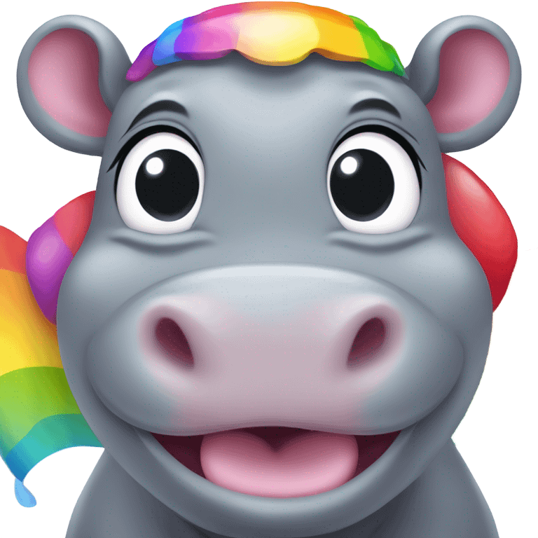 Gay hippo  emoji