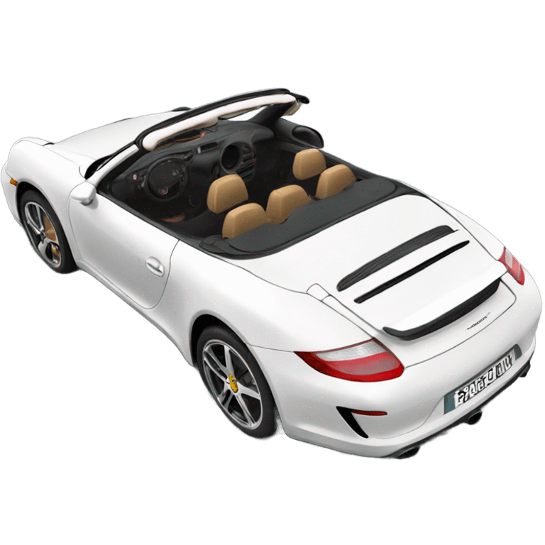 Porsche convertible  emoji