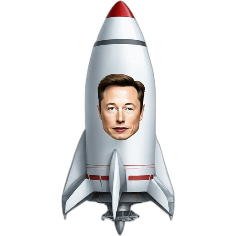 Elon Musk going on rocket emoji