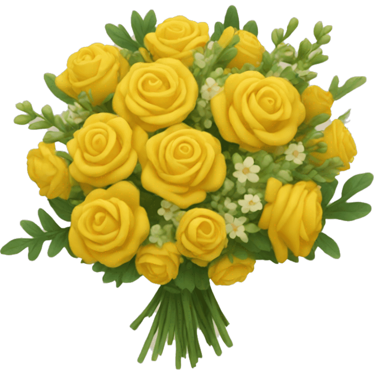 Yellow bouquet emoji