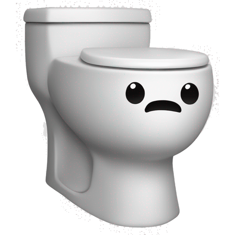 Toilet with head sticking out saying skibidi toilet  emoji