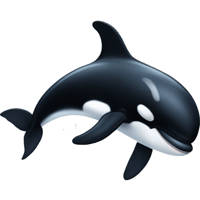 cute calf killer whale emoji